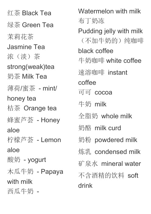 food and beverage