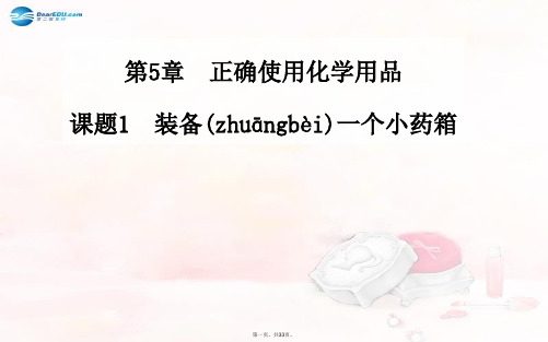 高中化学 第5章 课题1 装备一个小药箱同步课件 鲁教版选修1