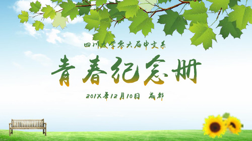 青春纪念册毕业相册PPT