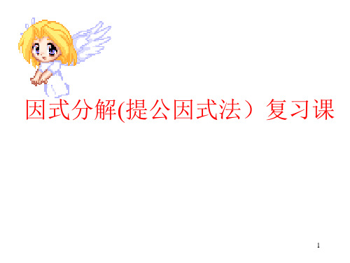 因式分解综合练习PPT演示课件