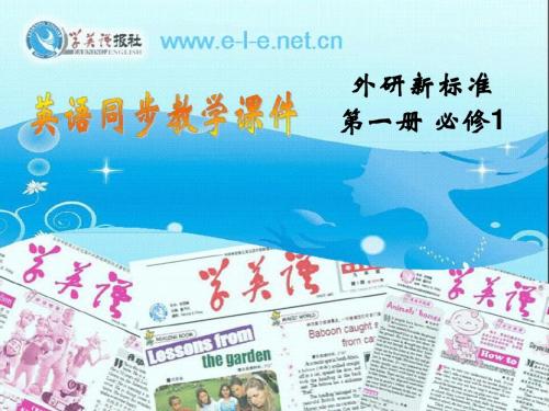 外研高一英语M1P2 Reading and Vocabulary