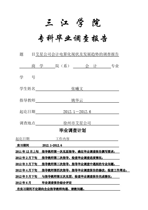 张曦文调查报告定稿
