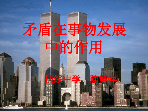 矛盾在事物发展中的作用(优质课)ppt课件