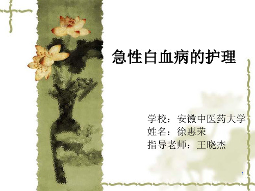 业务学习急性白血病ppt演示课件