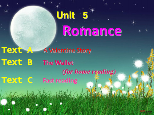 大学英语综合教程第一册unit 5 Romance
