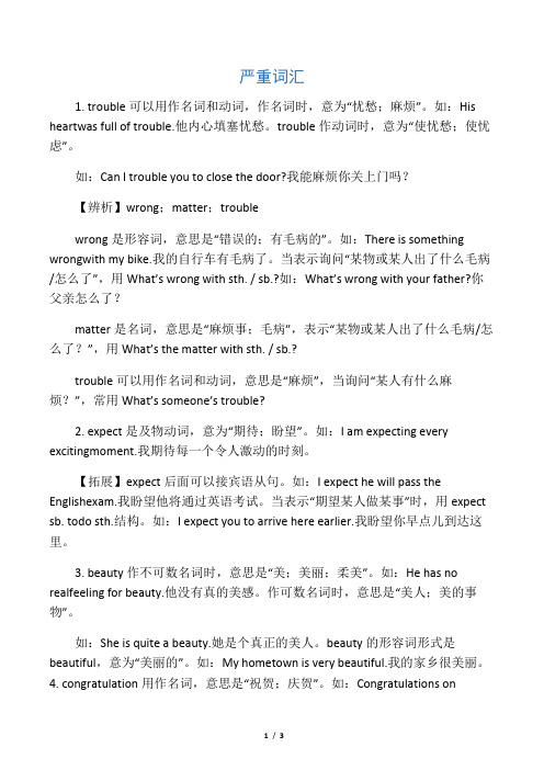 外研版九年级英语上册 Module 11 Photos 单元知识点归纳