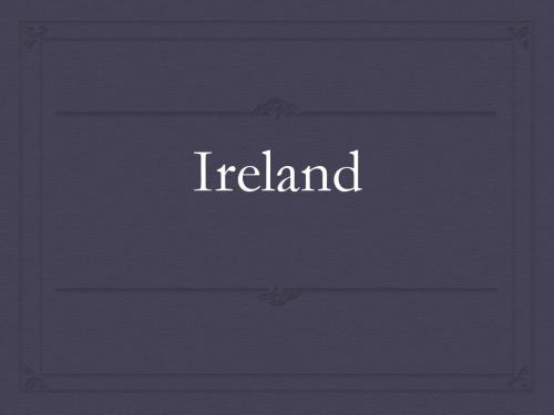 Ireland爱尔兰简介