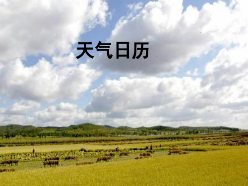 小学科学教科版四年级上册《天气日历》课件公开课(3)
