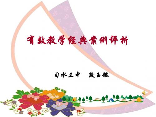 有效教学经典案例评析