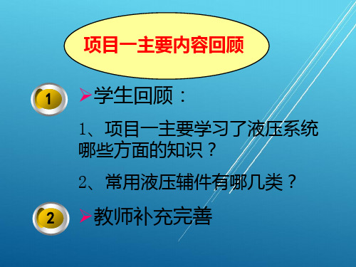 液压与气动技术项目二动力滑台液压系统分析(共134张)PPT课件