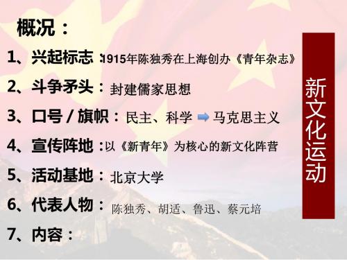 九年级历史与社会第二单元第四课之五四运动