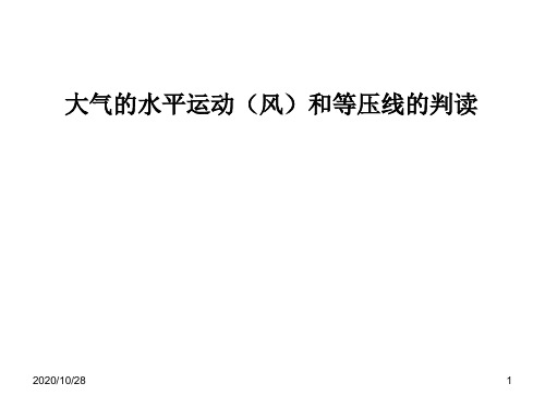 大气的水平运动和等压线图判读04 ppt课件[1]