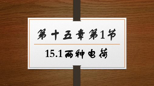 人教版《两种电荷》教学课件1