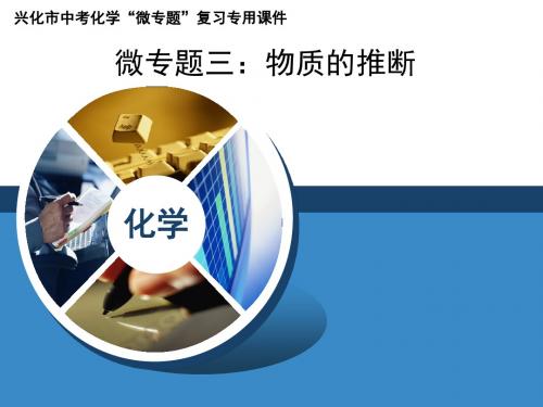 江苏省兴化市2016年中考化学专题复习 专题三：物质的推断
