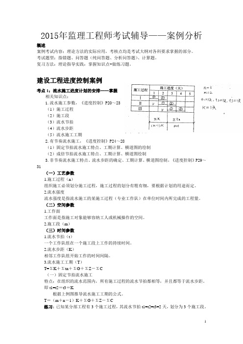 2016年监理考试押题