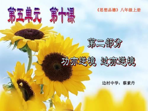 八年级政治顺境与逆境的双重变奏(1)