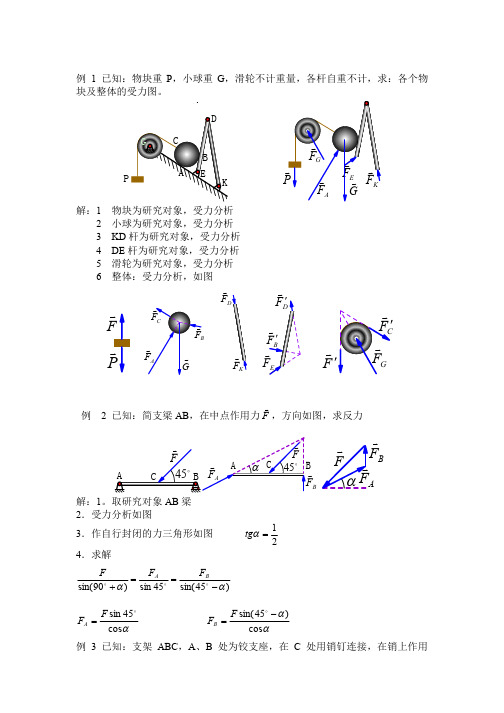 静力学30个例题