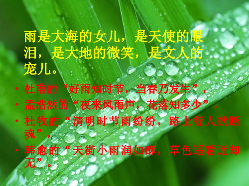 刘湛秋《雨的四季》