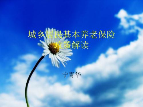 城乡居保政策解读 Microsoft PowerPoint 演示文稿