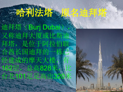哈利法塔   原名迪拜塔
