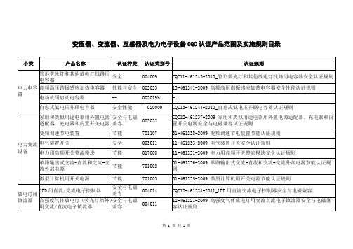 变压器、变流器、互感器及电力电子设备