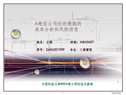 《MBA论文答辩报告》PPT课件