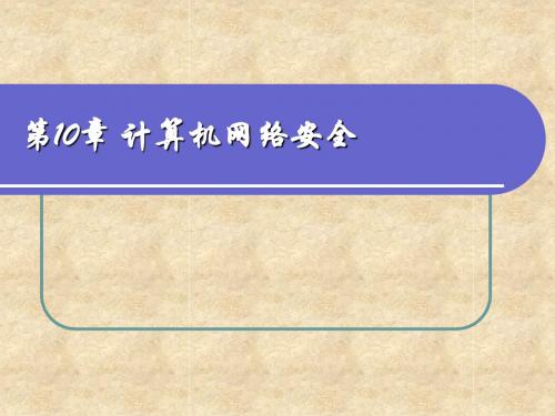 第10章计算机网络安全