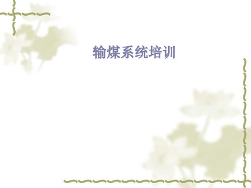 火电厂输煤知识培训
