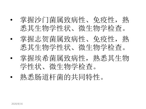 第十二章2肠道杆菌