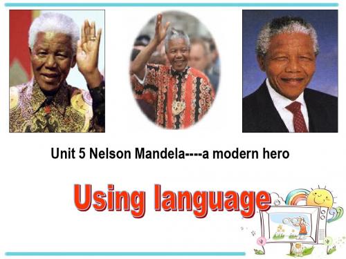 2018年人教版高中英语必修一课件：Unit5 Using language (共13张PPT)