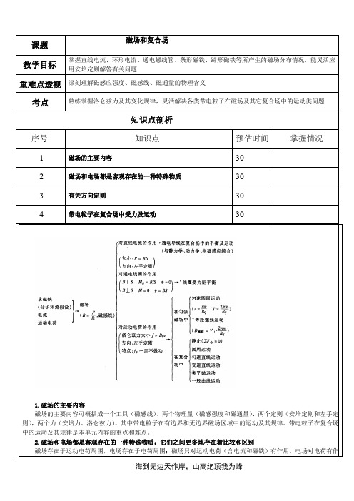 磁场和复合场