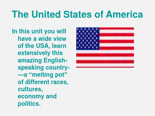 高二英语 The United States of America课件