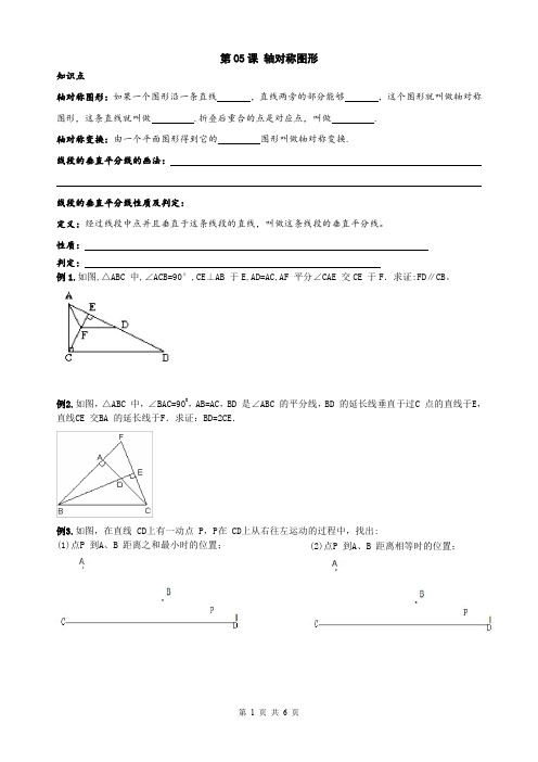 精品 八年级数学上册 轴对称综合题讲义+练习