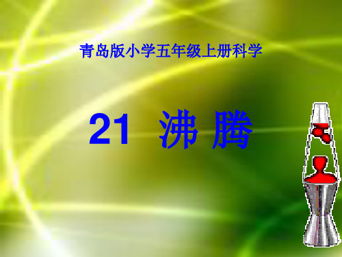 新版五年级科学上册优质课件21.沸腾青岛版(共31张)
