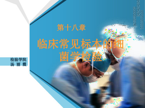 微生物学检验(第3版)临床微生物标本的检验