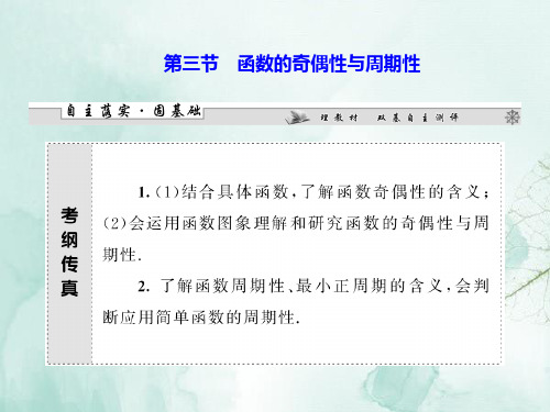 人教版高三数学一轮复习精品课件2：2.3函数的奇偶性与周期性