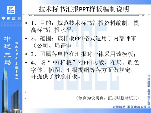 技术标书评审汇报PPT样板