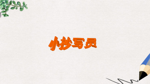 北师大版小学六年级语文下册《小抄写员》》精品ppt课件