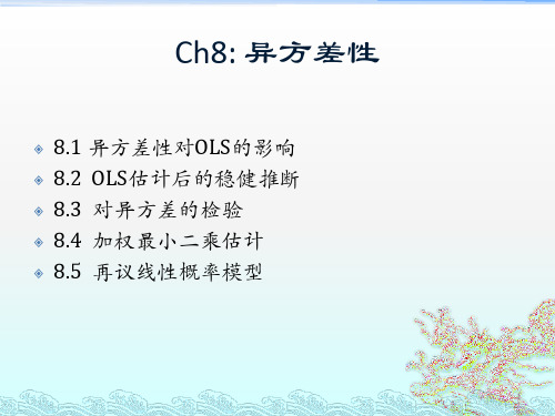 金融计量学第八章