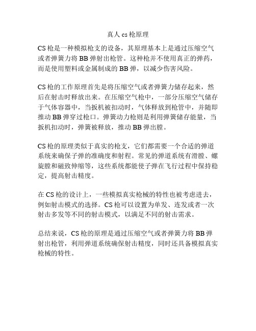 真人cs枪原理