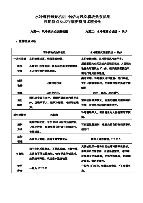 螺杆机与模块机方案对比