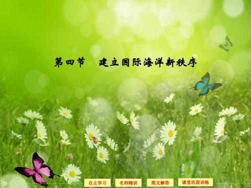 【创新设计】高中地理同步课件：6.4 建立国际海洋新秩序 (湘教版选修2)