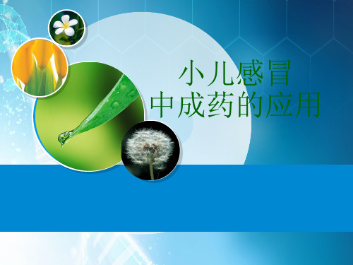 小儿感冒中成药的应用ppt课件