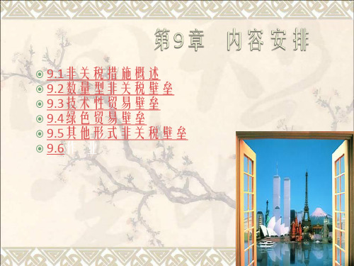 【精品】国际贸易之非关税壁垒措施课件最新版