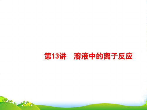 年高考化学选考大二轮复习(浙江专用)课件：专题四 化学反应原理 13(27张PPT)