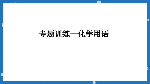 九年级化学人教版上册专题训练化学用语