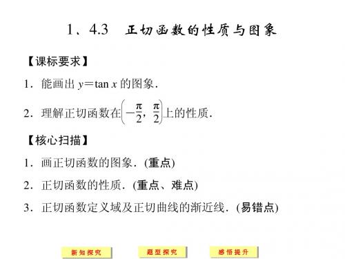 1.4.3正切函数的图像与性质