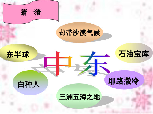 人教版地理七级下册第八章 第一节 中东2