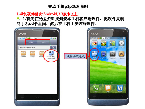 wanscam品牌安卓手机p2p观看说明