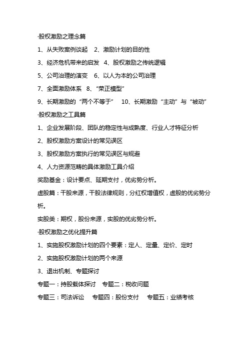 施琰博：股权激励方案优化提升 国内股权激励实战导师